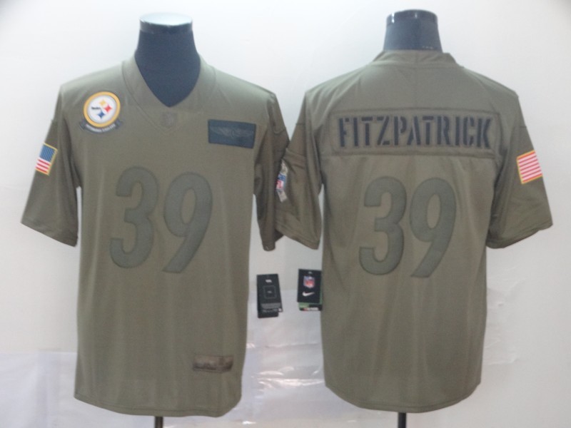 Men's Pittsburgh Steelers Minkah Fitzpatrick #39 Brown Jersey
